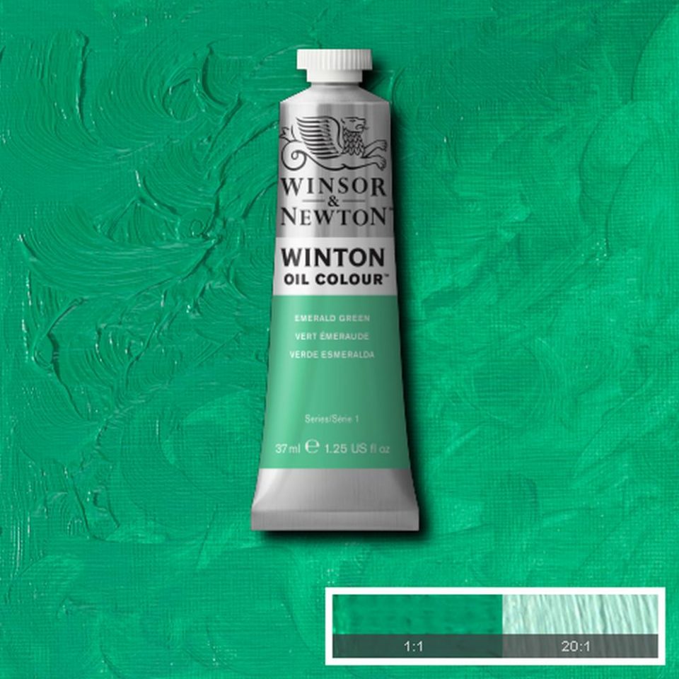 Winsor and Newton Winton Oil Colour 37ml Emerald Green