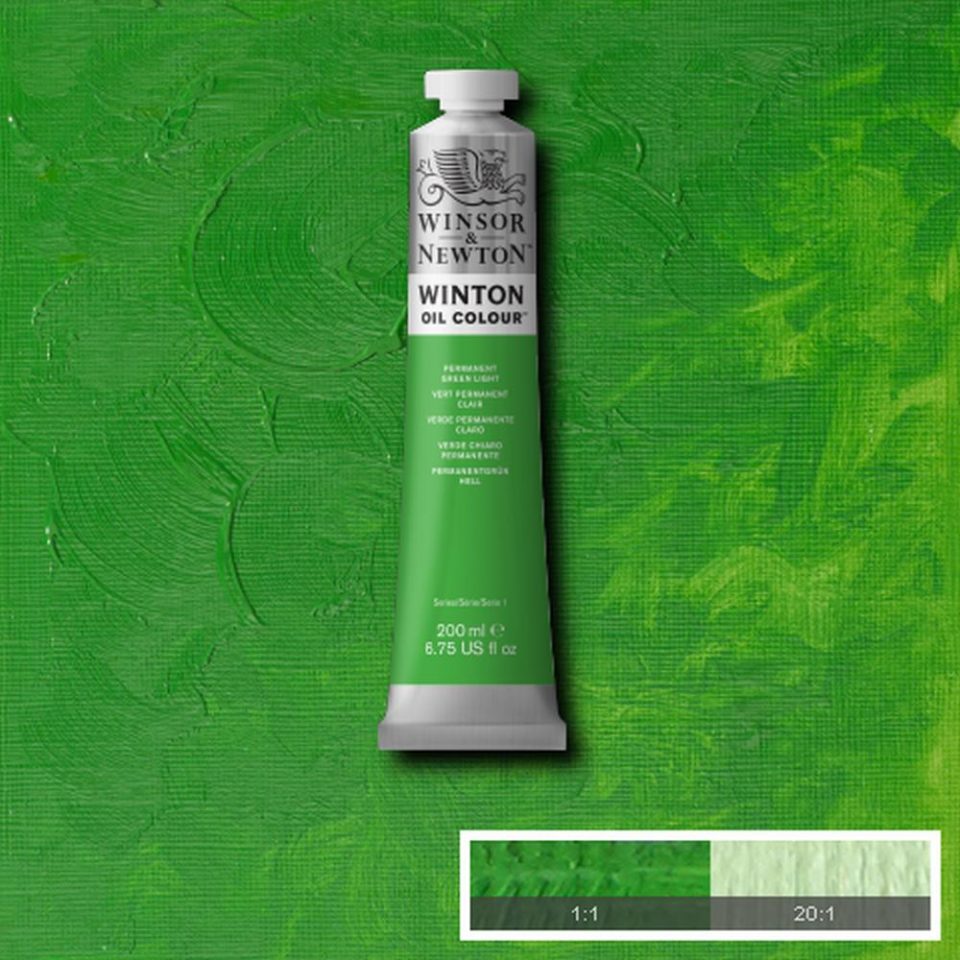 Winsor and Newton Winton Oil Colour 37ml Permanent Green Light