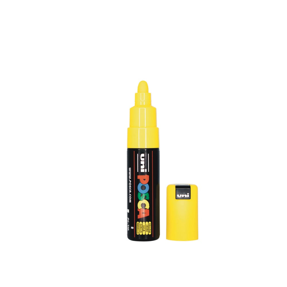 UNI POSCA 7M BOLD BULLET 4.5 to 5.5mm Yellow