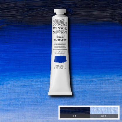 Winsor and Newton Artists Oil Colour 200ml S2 French Ultramarine Blue