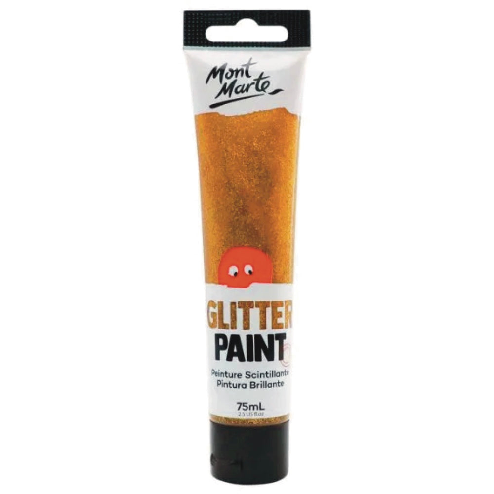 Mont Marte Glitter Paint 75ml Gold