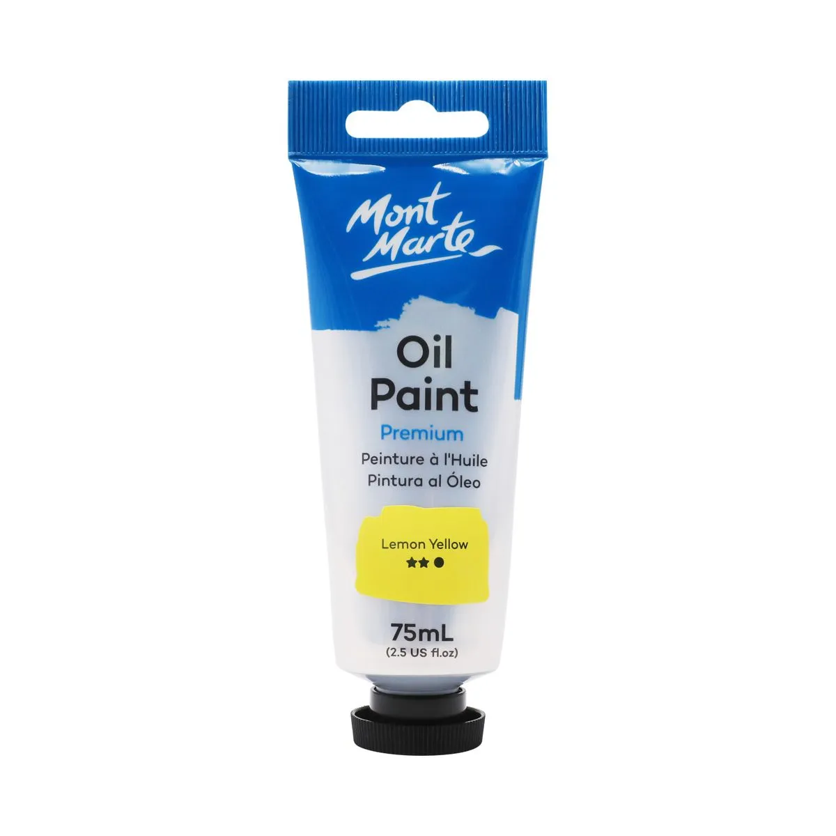 Mont Marte Oil Paint 75ml LEMON YELLOW