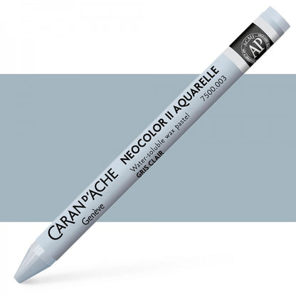 Caran DAche NEOCOLOR II Water Soluble Wax Oil Pastel Light Grey 003