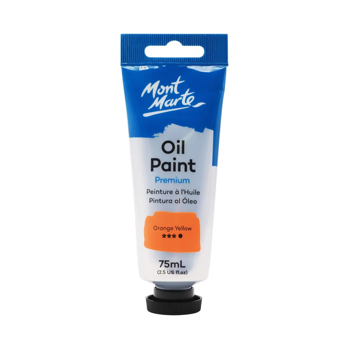 Mont Marte Oil Paint 75ml Orange Yellow