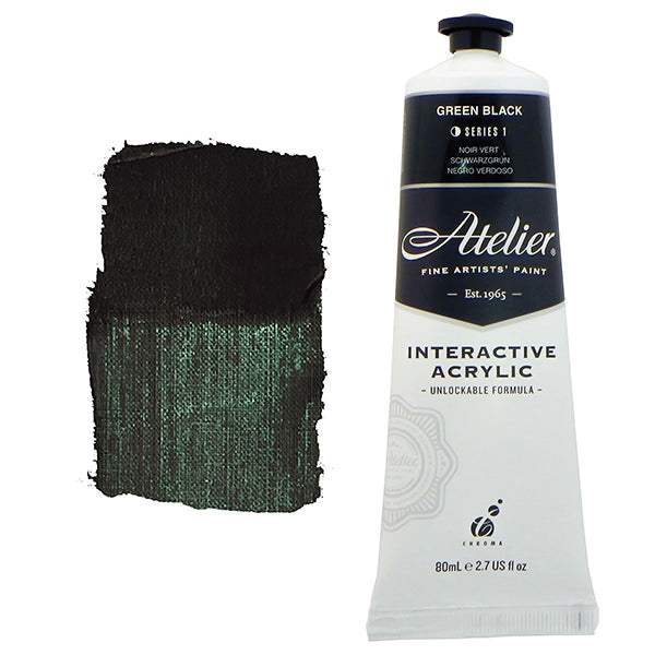 Atelier Interactive Acrylic 80ml S1 Green Black