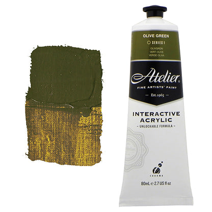 Atelier Interactive Acrylic 80ml S1 Olive Green