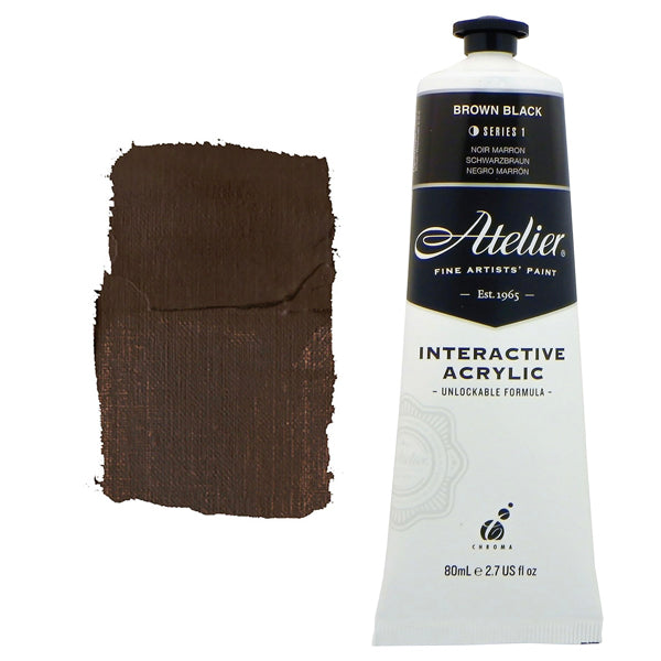 Atelier Interactive Acrylic 80ml S1 Brown Black