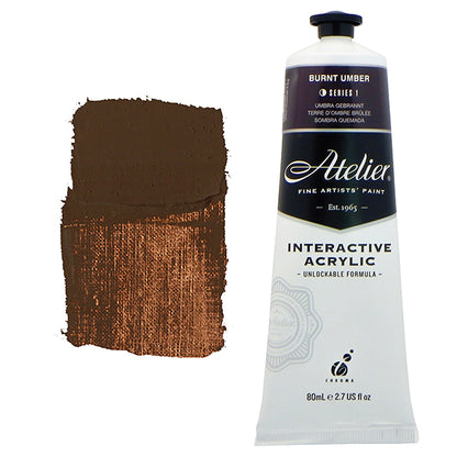 Atelier Interactive Acrylic 80ml S1 Burnt Umber