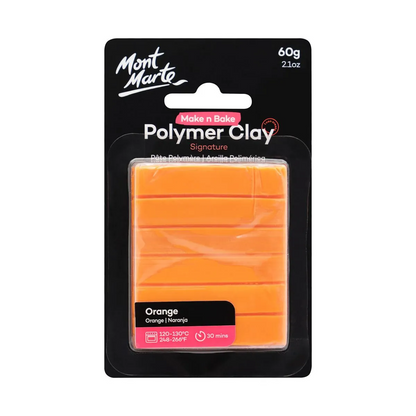 Mont Marte Make n Bake Polymer Clay 60gm ORANGE