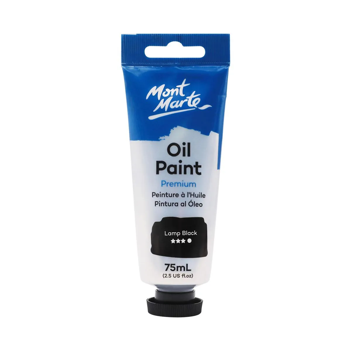 Mont Marte Oil Paint 75ml LAMP BLACK