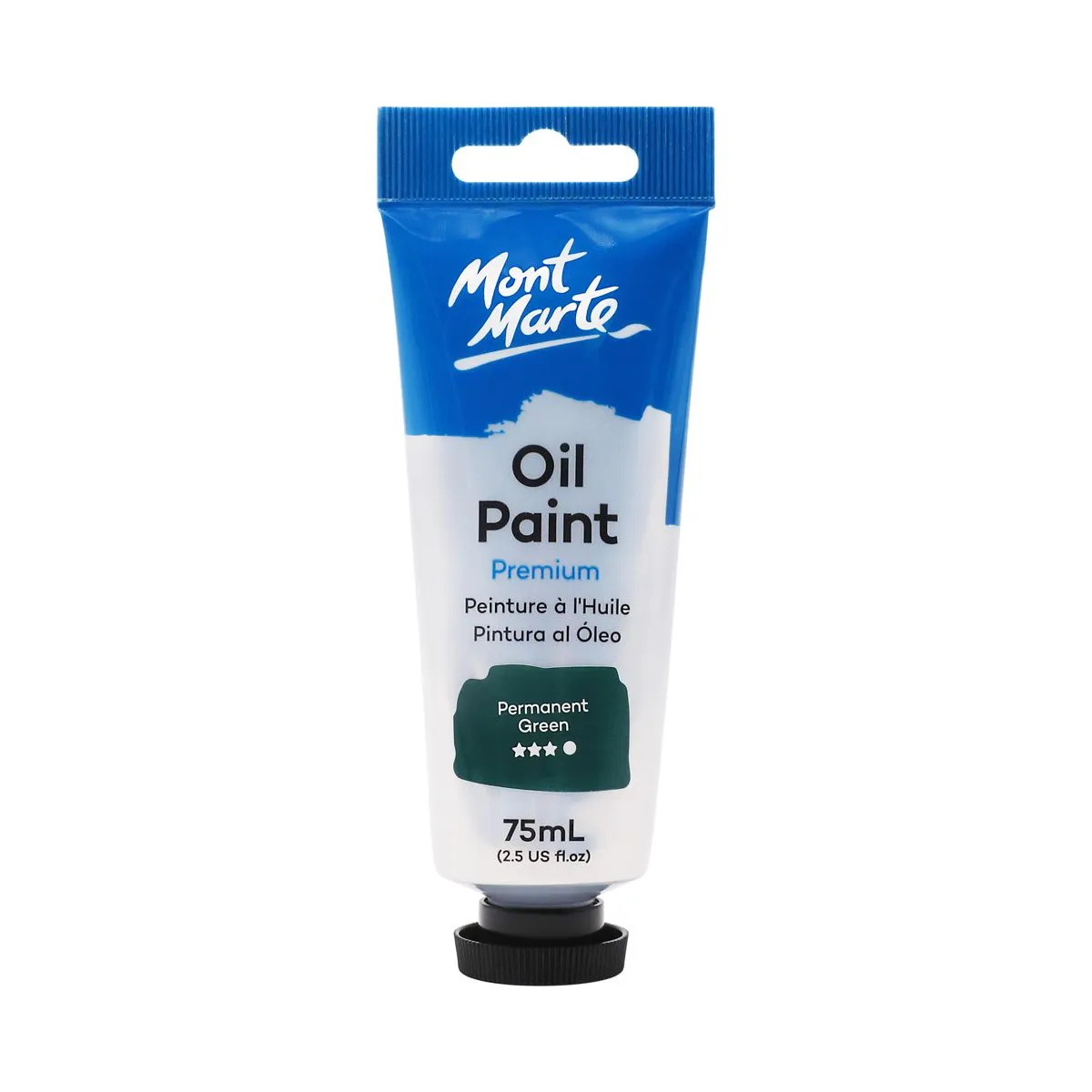 Mont Marte Oil Paint 75ml Permanent Green