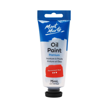 Mont Marte Oil Paint 75ml PERMANENT RED