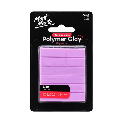 Mont Marte Make n Bake Polymer Clay 60gm Lilac