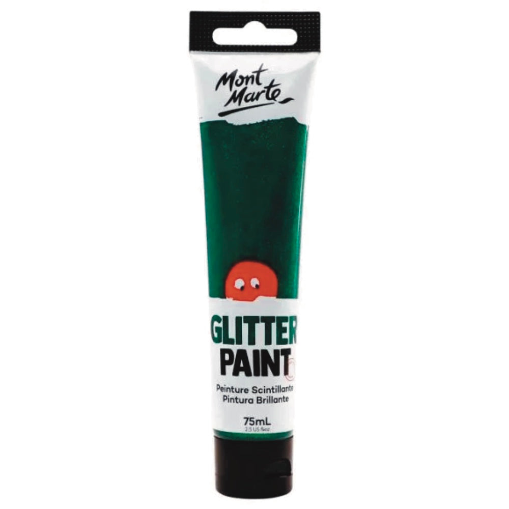 Mont Marte Glitter Paint 75ml Dark Green