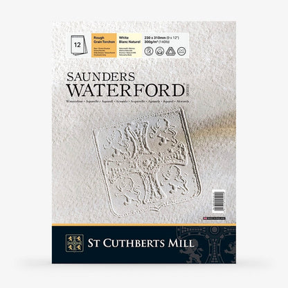 Saunders Watercolour Pad 300gsm Rough 23 x 31cm