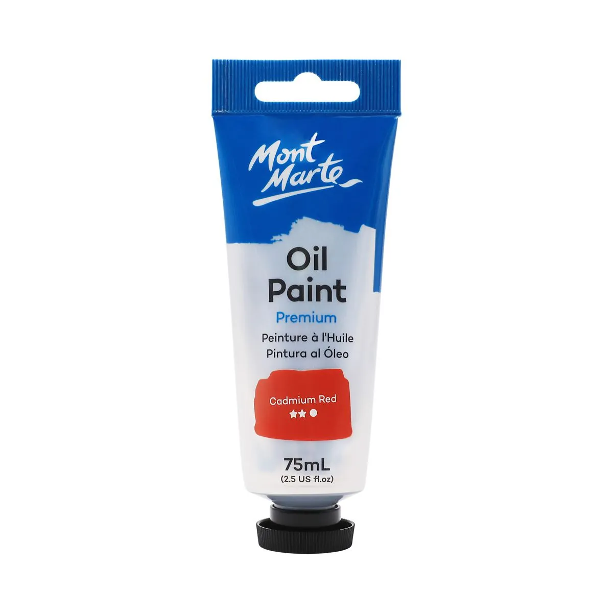 Mont Marte Oil Paint 75ml Cadmium Red