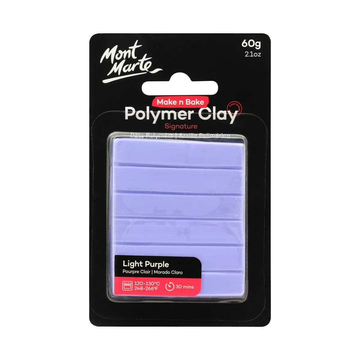 Mont Marte Make n Bake Polymer Clay 60gm Light Purple