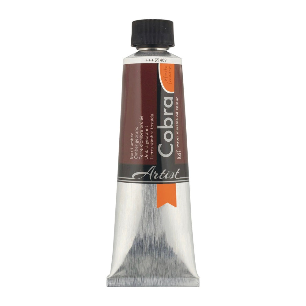 COBRA Water Mixable Oil 150ml S2 Burnt Umber