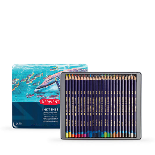 Derwent Inktense Pencil Tin of 24 Assorted