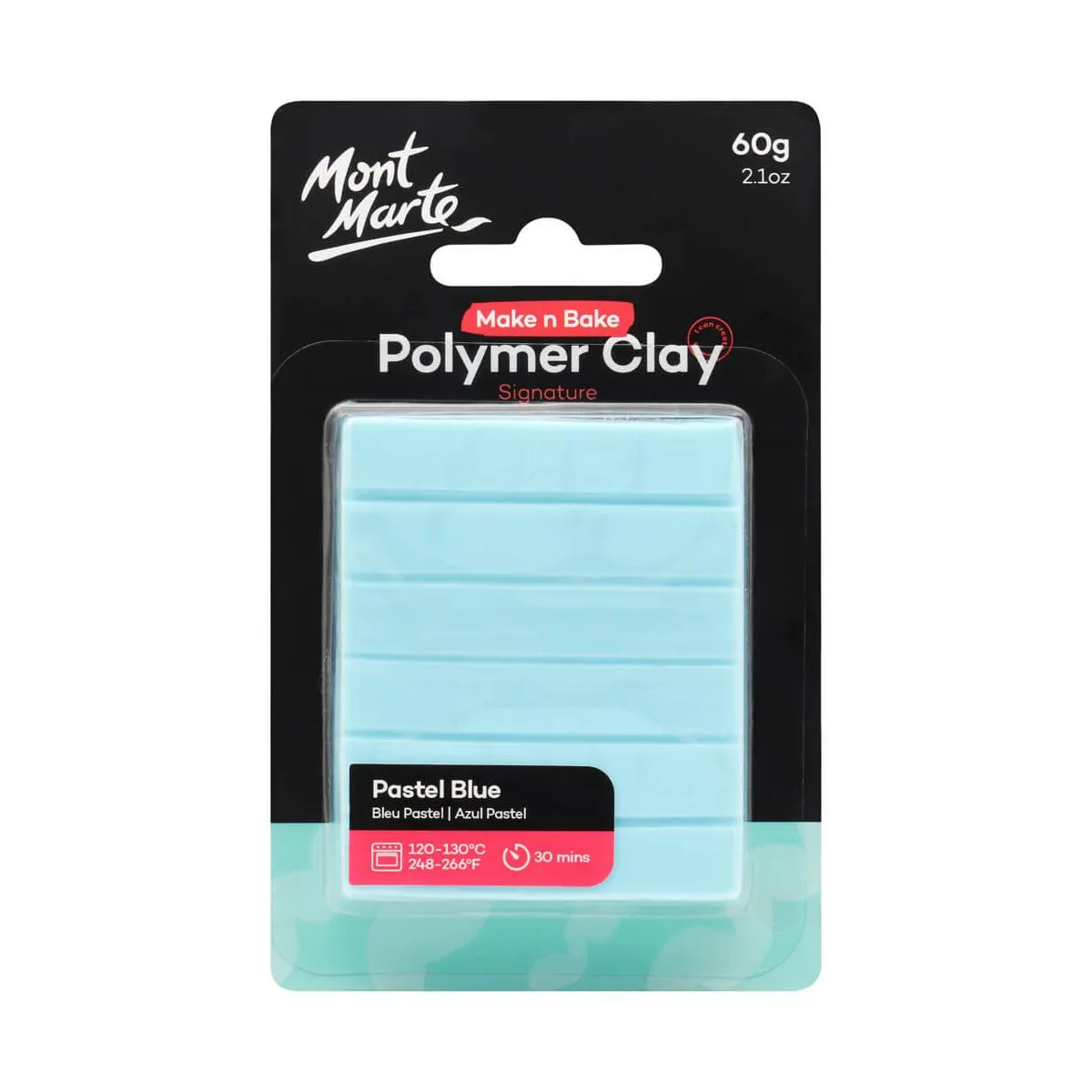 Mont Marte Make n Bake Polymer Clay 60gm Pastel Blue