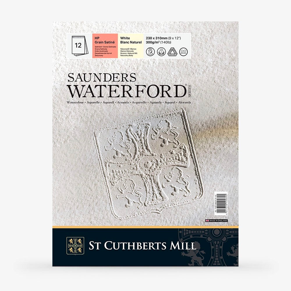 Saunders Watercolour Pad 300gsm Hot Press 23 x 31cm