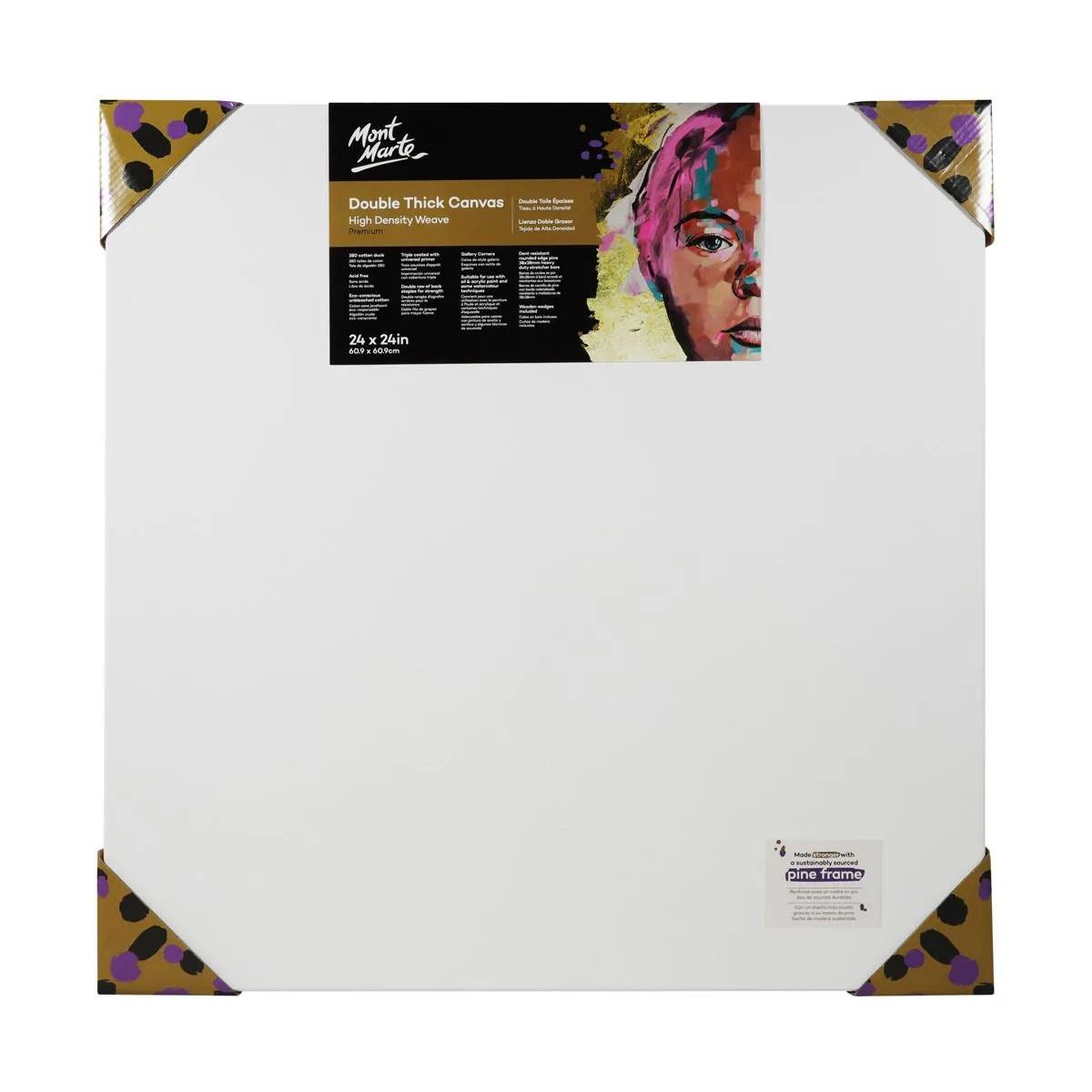 Mont Marte Premium Canvas Double Thick 60.9x60.9cm