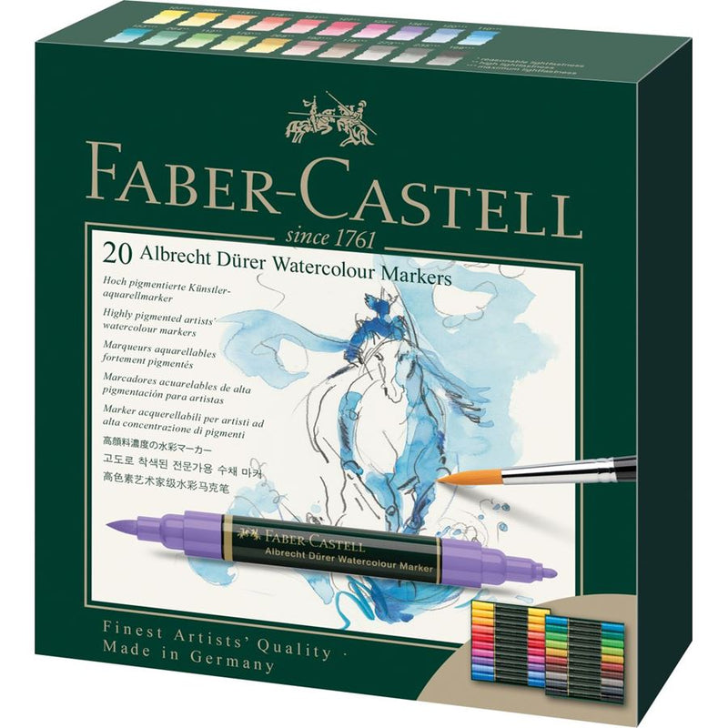 Faber-Castell Watercolour Marker Set 20pce