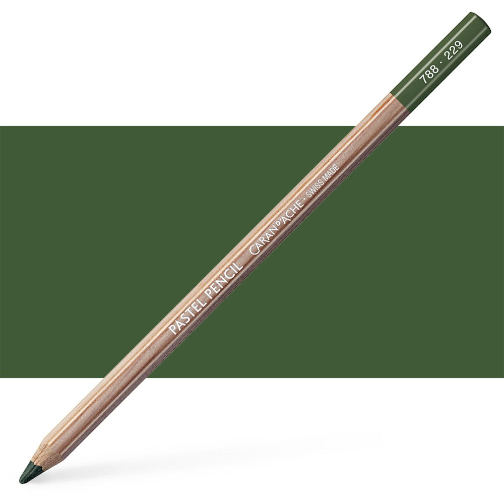 Caran DAche Pastel Pencil Dark Green