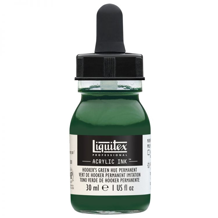 Liquitex Acrylic Ink 30ml Hookers Green Hue Permanent