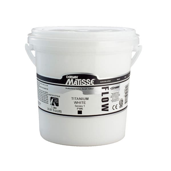 MATISSE FLOW ACRYLIC 1 Litre Titanium White