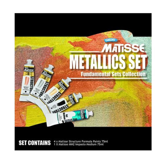 MATISSE STRUCTURE METALLICS SET 5 x 75ml