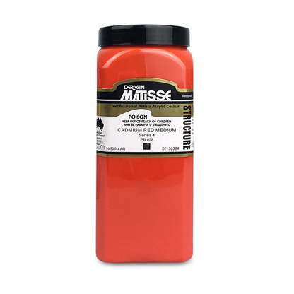 MATISSE STRUCTURE ACRYLIC 500ml S4 Cadmium Red Medium