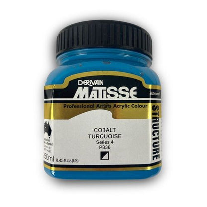 MATISSE STRUCTURE ACRYLIC 500ml S4 COBALT TURQUOISE