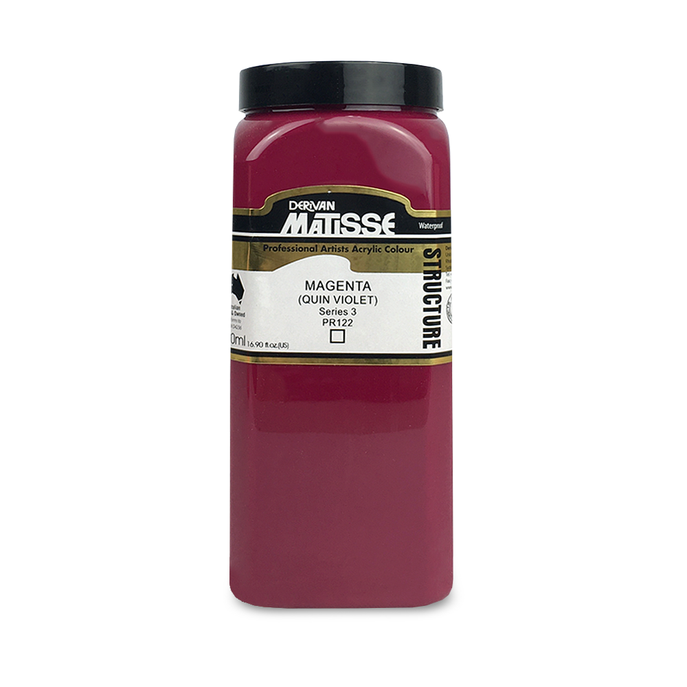 MATISSE STRUCTURE ACRYLIC 500ml S3 MAGENTA - QUIN VIOLET