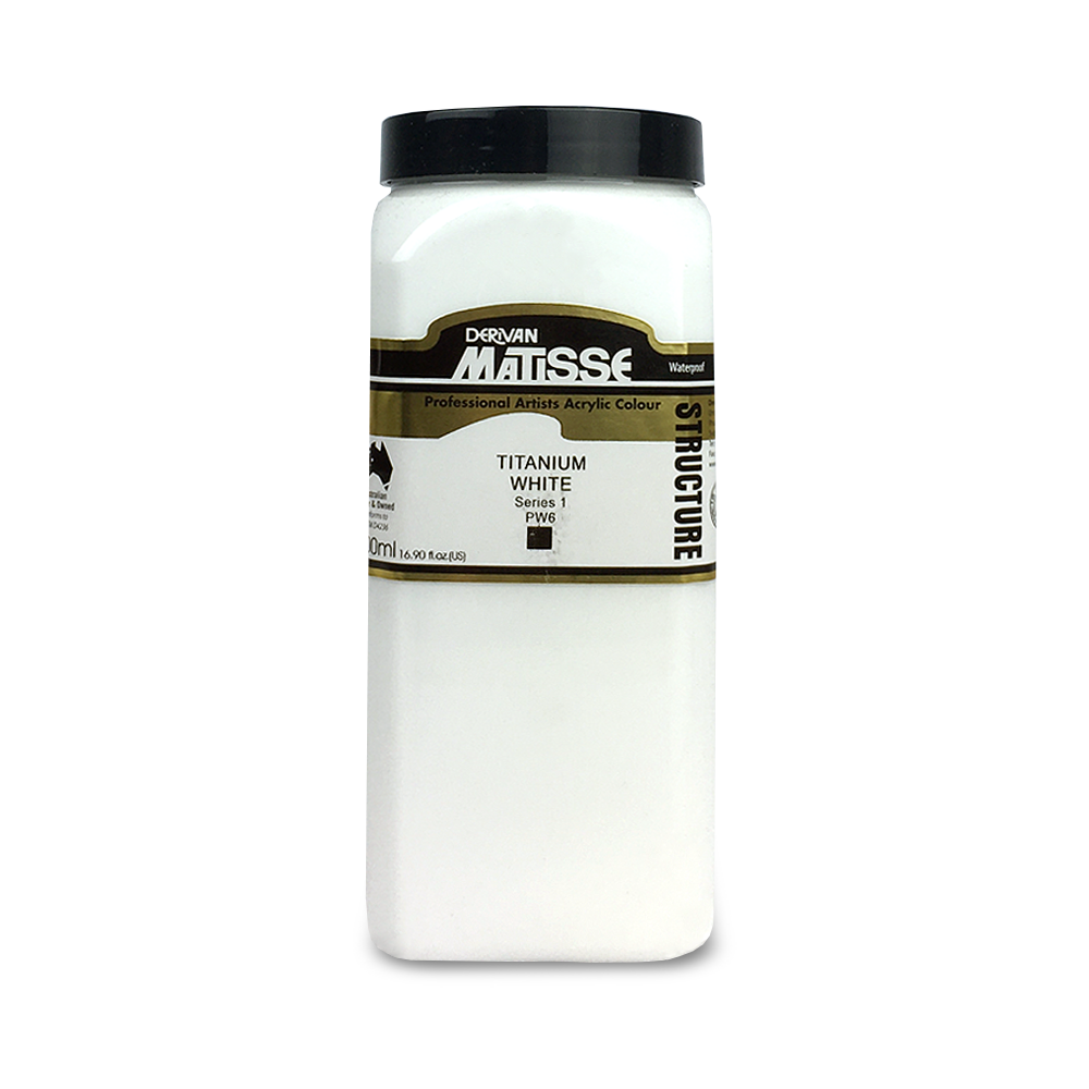 MATISSE STRUCTURE ACRYLIC 500ml S1 Titanium White