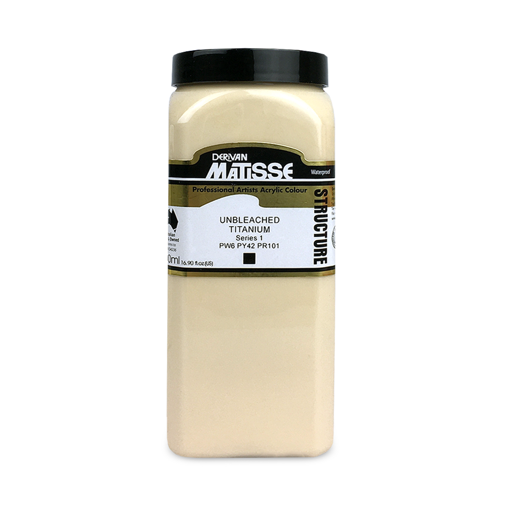 MATISSE STRUCTURE ACRYLIC 500ml S1 Unbleached Titanium