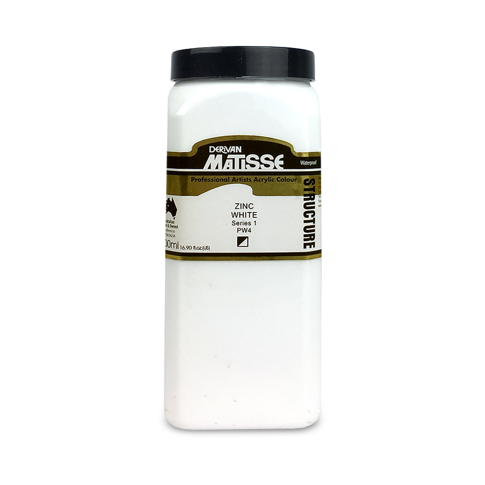 MATISSE STRUCTURE ACRYLIC 500ml S1 Zinc White