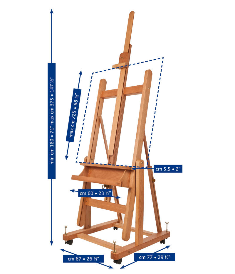 Mabef M18 Convertible Studio Easel - Mabef