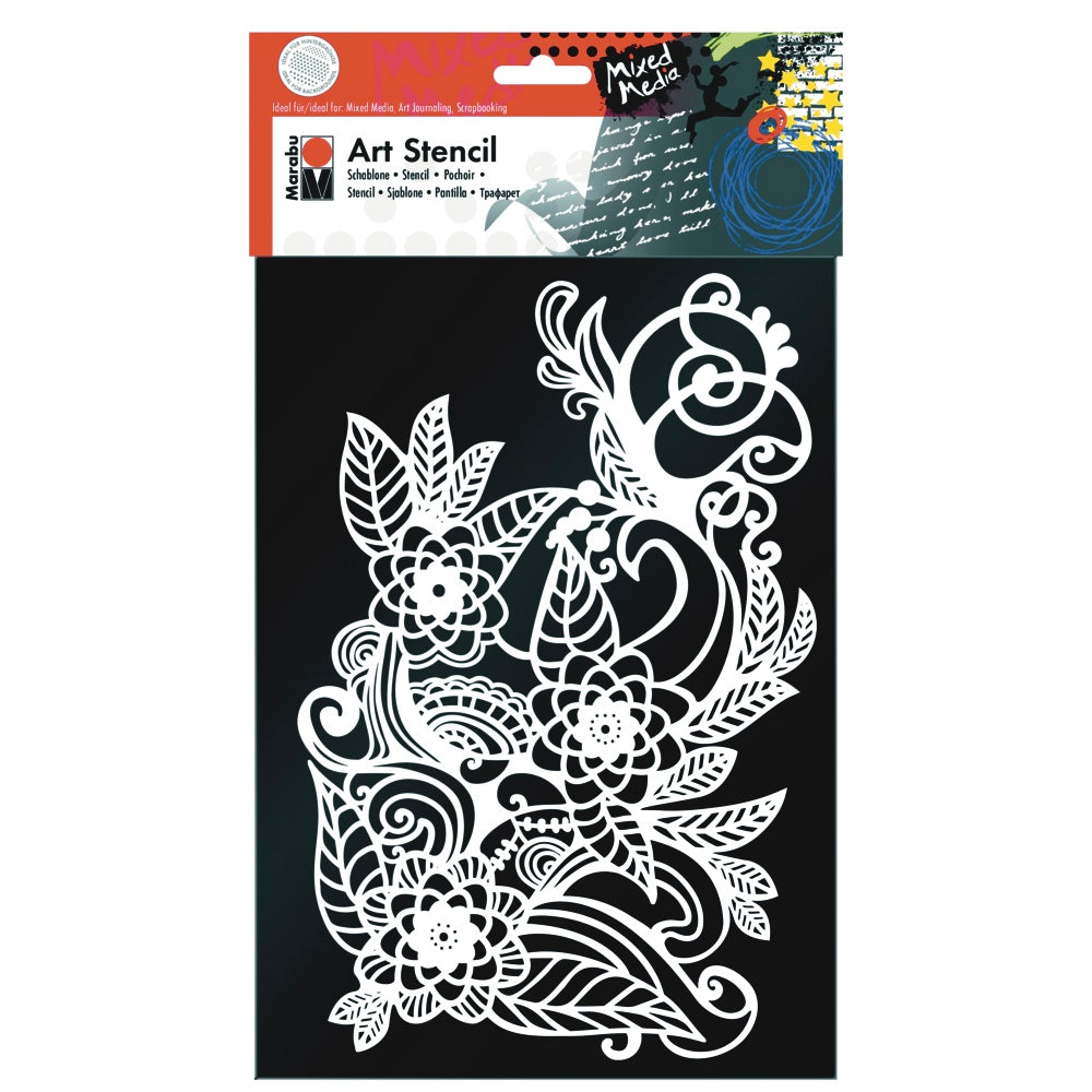 Marabu Art Stencil A4 - Zentangle Pattern