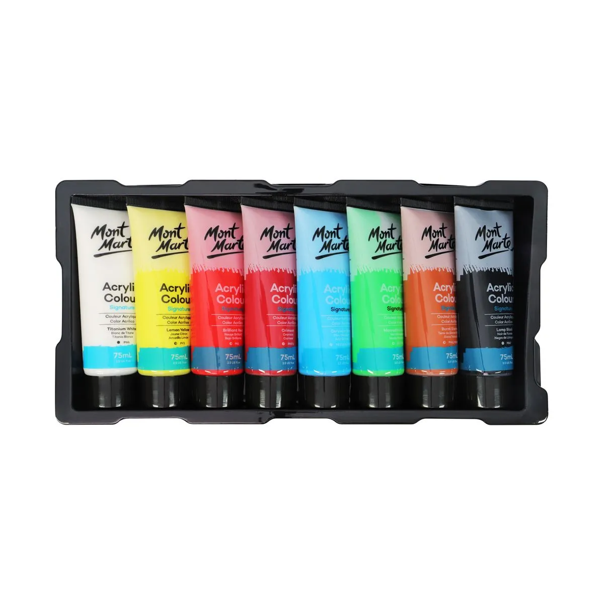 Mont Marte Acrylic Colour Paint Set 8pc x 75ml