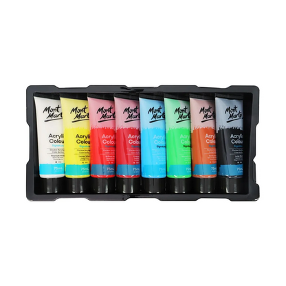 Mont Marte Acrylic Colour Paint Set 8pc x 75ml