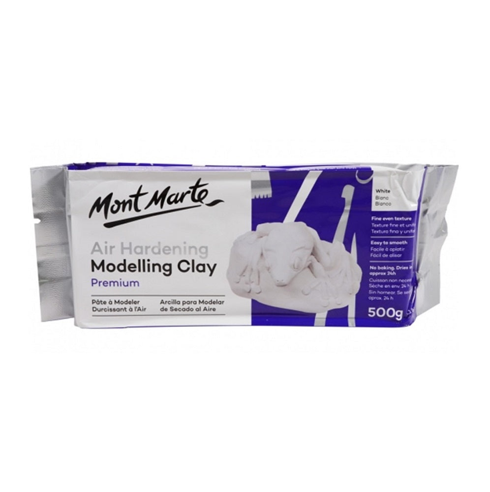 Mont Marte Air Hardening Modelling Clay 500g White