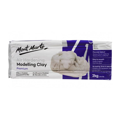 Mont Marte Air Hardening Modelling Clay 2kg White