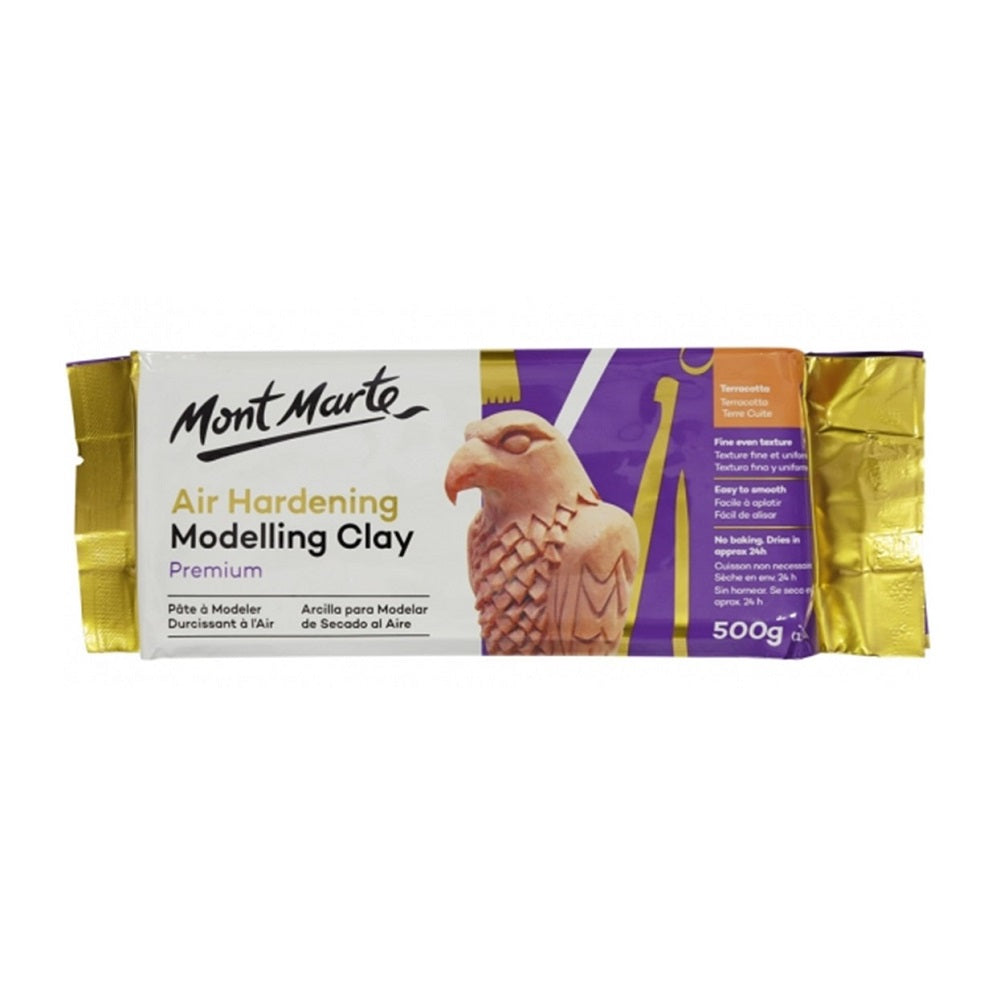 Mont Marte Air Hardening Modelling Clay 500g TERRACOTTA