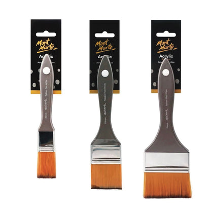 Mont Marte Artist Brush Taklon Flat Wide