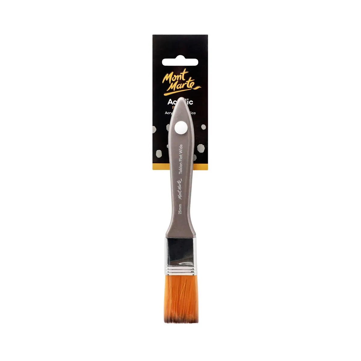 Mont Marte Artist Brush Taklon Flat Wide Size 25mm