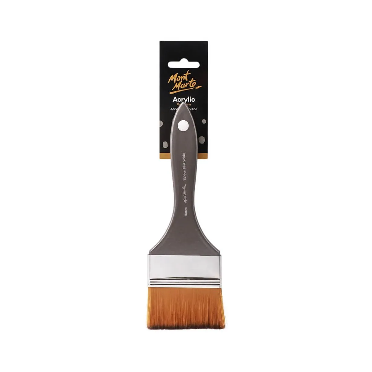 Mont Marte Artist Brush Taklon Flat Wide Size 75mm