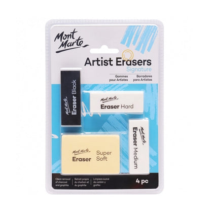 Mont Marte Artists Eraser Pack 4pce