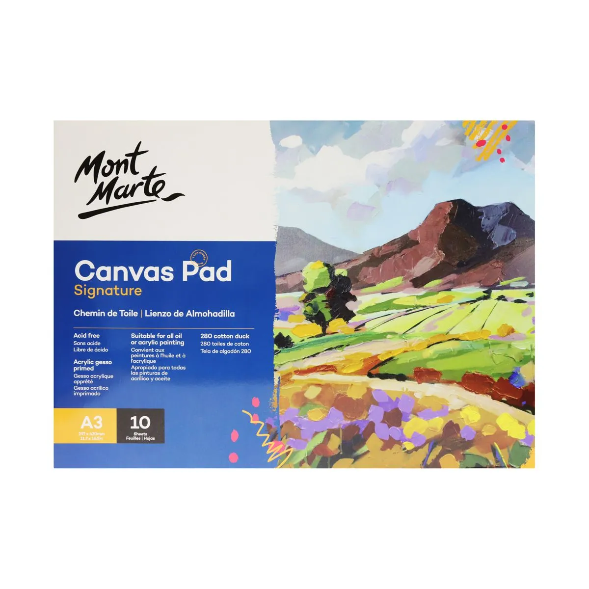 Mont Marte Canvas Pad 10 Sheet A3