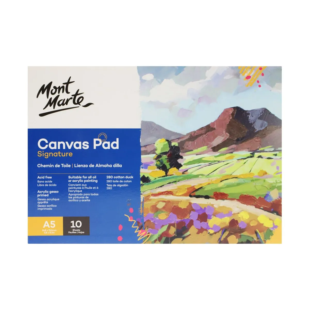 Mont Marte Canvas Pad 10 Sheet A5